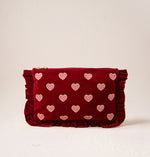 Load image into Gallery viewer, Frilled Love Hearts Everyday Pouch - Elizabeth Scarlett
