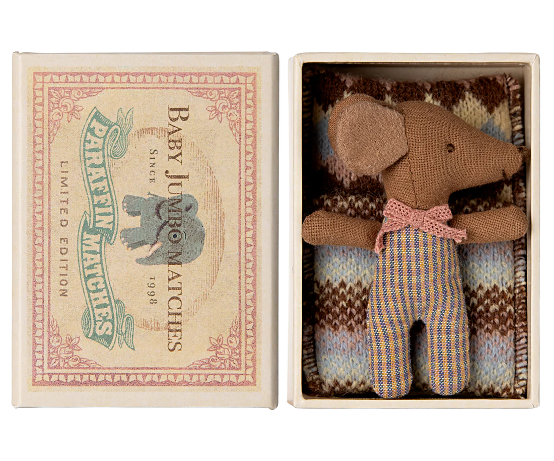 Maileg - Sleepy Wakey Mouse in Matchbox