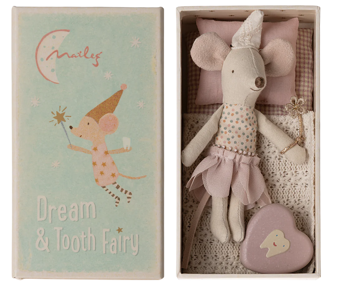 Tooth Fairy Mouse in Matchbox - Big Sister