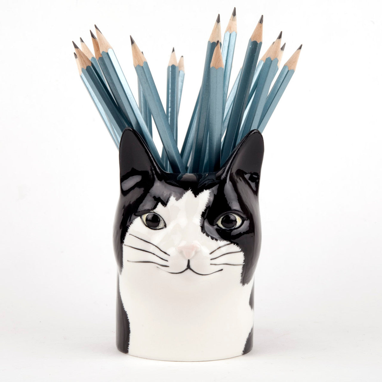 Ceramic Barney Cat Pen Pot