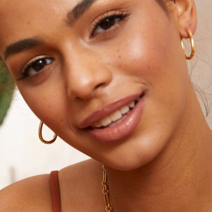 Gaby Hoop Gold Earrings